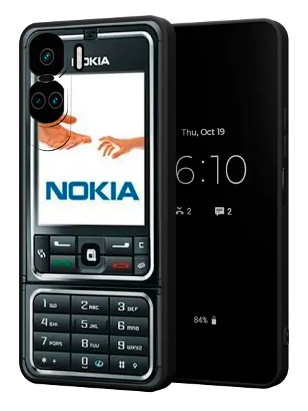 PBl store Чехол на Honor 90 Lite Honor X50i с принтом Nokia