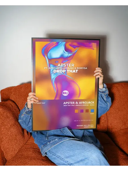 Postersbase Музыкальный постер Apster AFROJACK - Drop That feat Am 50x70