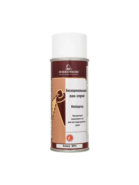 Borma Лак спрей Holzspray 90% блеск 400 мл