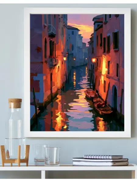 Art on Canvas Венецианский канал Картины по номерам 40*50 см