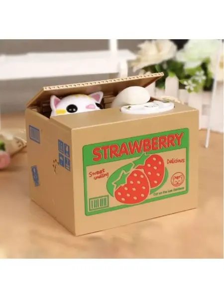 AsRas - TOY Копилка детская Кот-Воришка интерактивная игрушка