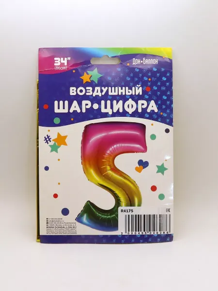 1000 Каталог Воздушный шар цифра 5