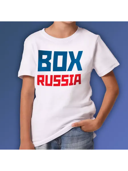 Aika "Яркость и стиль в спорте" Футболкая Бокс с надписью Box Russia