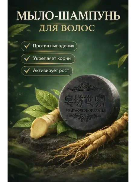 КуПиещё Твёрдый шампунь мыло для волос