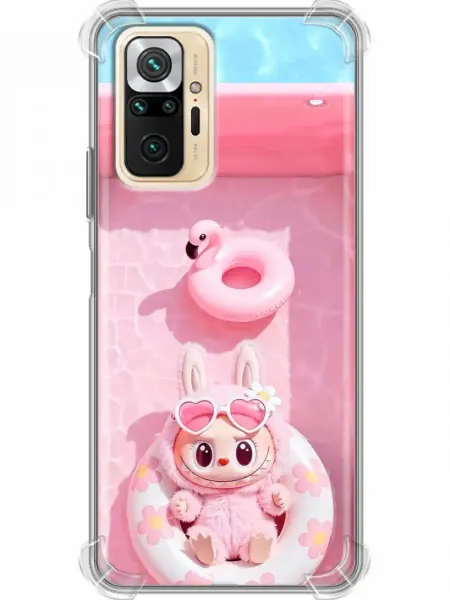 360skin Чехол на Xiaomi RedMi Note 10 Pro Labubu Лабубу