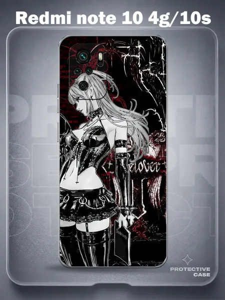 MeowCase Чехол на Redmi Note 10 4G с принтом swag y2k
