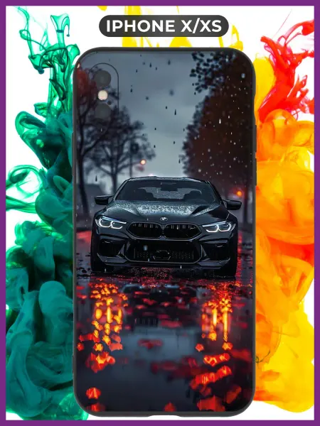 WoodyShop Чехол на iPhone X XS 10 с принтом силиконовый
