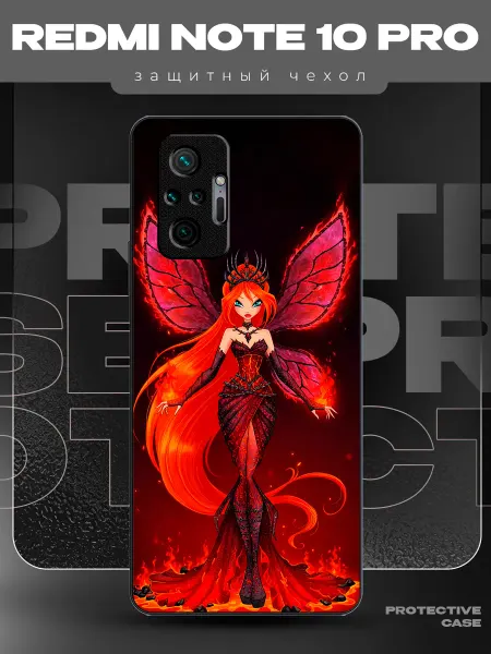 MeowCase Чехол на Redmi Note 10 Pro с принтом Винкс Блум