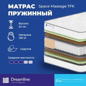 Матрас ортопедический 90x190 Dreamline Space Massage TFK, независимые пружины