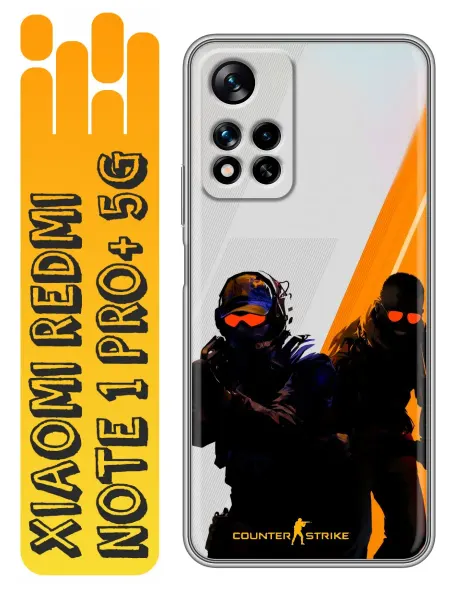 360skin Чехол на Xiaomi Redmi Note 11 Pro Plus 5G Counter strike