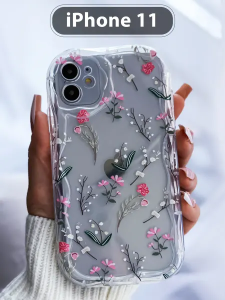 LUMILUM Чехол на iPhone 11 с кармашком силиконовый