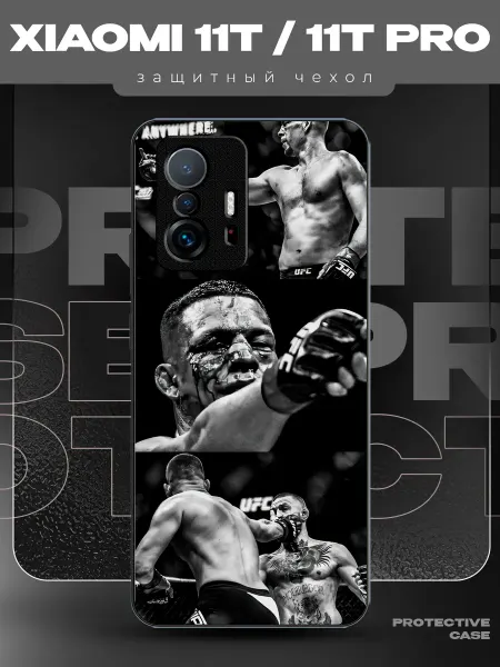 MeowCase Чехол на Xiaomi 11T с принтом ufc бокс