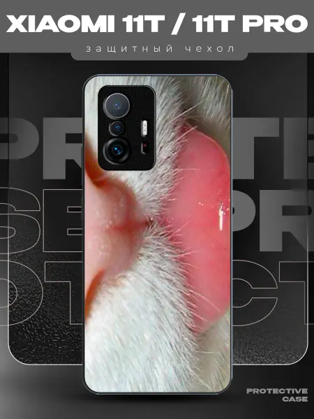 MeowCase Чехол на Xiaomi 11T с принтом Y2K с котиком