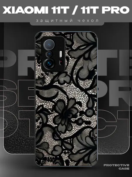 MeowCase Чехол на Xiaomi 11T с принтом y2k кружева