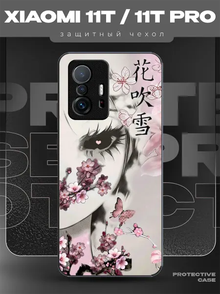 MeowCase Чехол на Xiaomi 11T с принтом сакура y2k