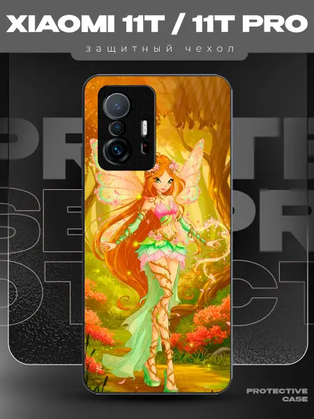 MeowCase Чехол на Xiaomi 11T с принтом винкс Флора