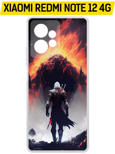 Krutoff Чехол-накладка Clear Case для Xiaomi Redmi Note 12 4G