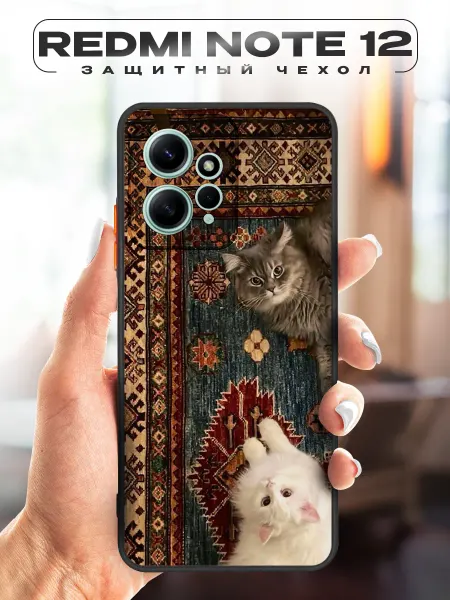 CHEHOO чехол на Redmi note 12 4Gс котами