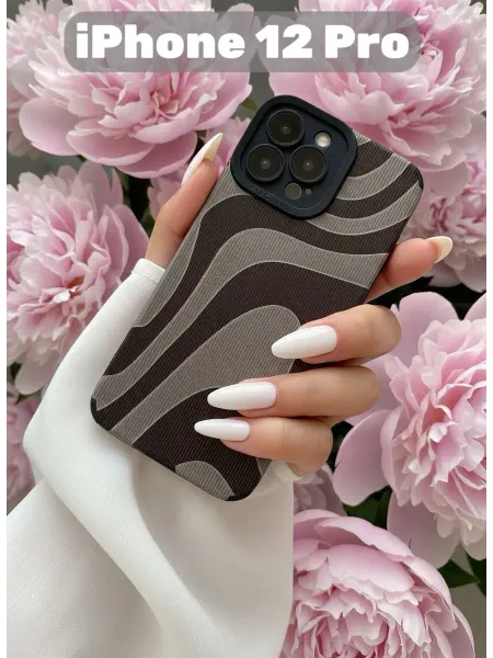 GLAM CASE Чехол на iPhone 12 Pro силиконовый с принтом