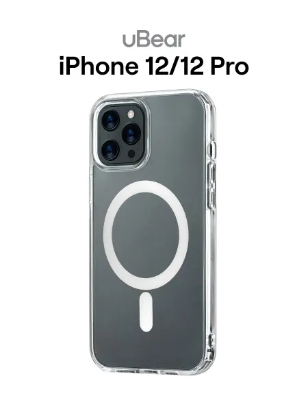 UBear Чехол на iPhone 12 12 Pro, прозрачный, MagSafe