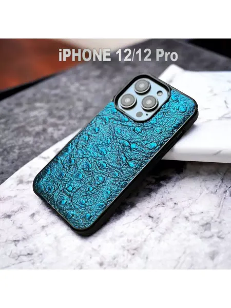 MARIGO Чехол на iPhone 12 iPhone 12 Pro страус синий