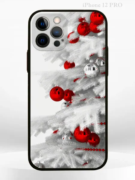MNN Чехол на iPHONE 12 PRO с принтом новогодний tree