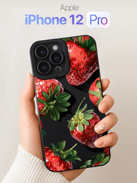 SCDesign Чехол на iPhone 12 Pro с клубникой