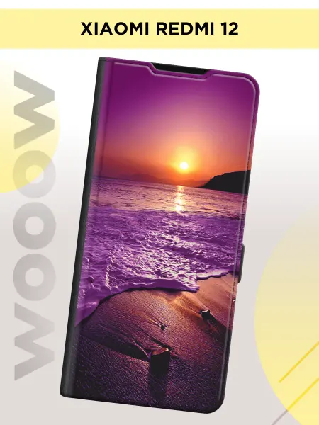 Xiaomi Чехол-книжка на Redmi 12 море