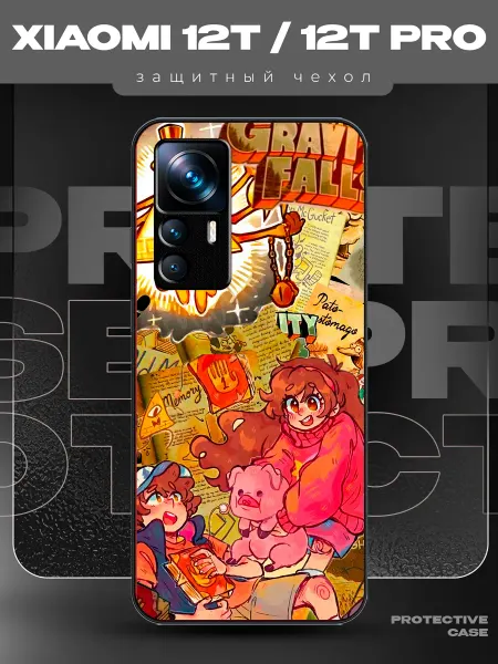 MeowCase Чехол на Xiaomi 12T с принтом гравити фолз