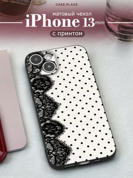 Case Place Чехол на iPhone 13 mini горошек