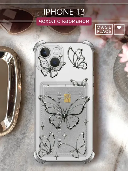 Case Place Чехол на iPhone 13 с картой y2k