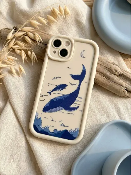 CaseLove Чехол на iPhone 13 с принтом Киты