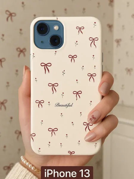 ChesnoCase Чехол на Iphone 13 бантики для девочки