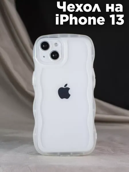 DropCase Чехол на iPhone 13 Прозрачный Волнистый