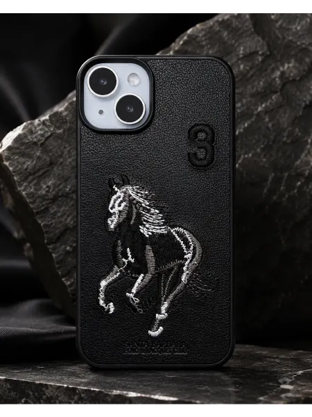 Liamoon Чехол на iPhone 13 с объемным принтом лошади