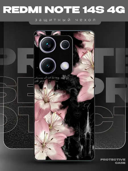 MeowCase Чехол на Redmi Note 14S с принтом y2k pinterest цветы