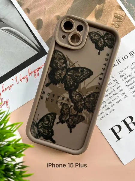 Liamoon Чехол на iPhone 15 Plus объемный с принтом
