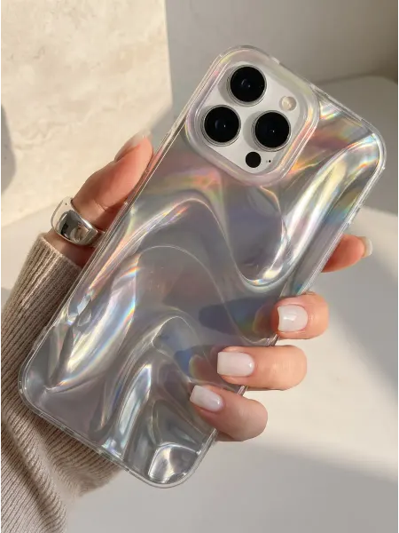 PurpleCloud Чехол на iPhone 16 Pro Max переливающийся