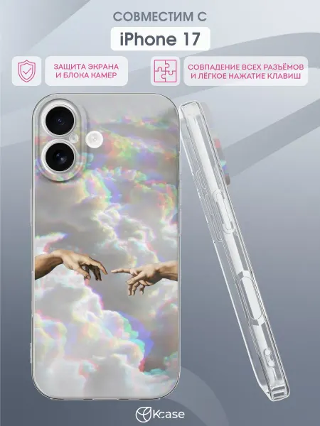 Kcase Чехол на Apple iPhone 17 с принтом Касание