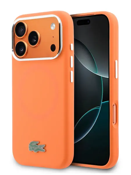 Lacoste Чехол на iPhone 17 Pro, силиконовый Liquid silicone, MagSafe