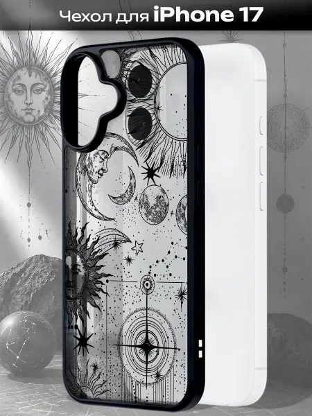 Мобимания Чехол iPhone 17 принт астрология прозрачный