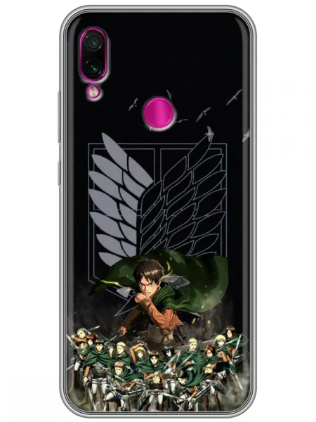 360skin Чехол на Xiaomi RedMi Note 7 Атака титанов