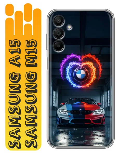 360skin Чехол на Samsung Galaxy A15 BMW БМВ (мужской)