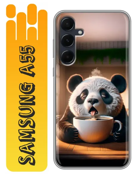 360skin Чехол на Samsung Galaxy A55 смешная панда