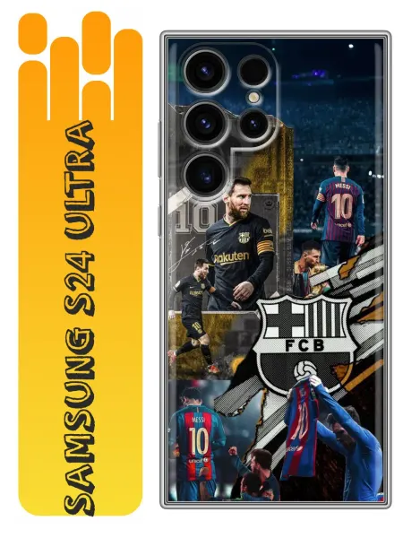 360skin Чехол на Samsung Galaxy S24 Ultra Messi Barcelona Месси