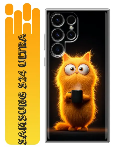 360skin Чехол на Samsung Galaxy S24 Ultra смешной котик