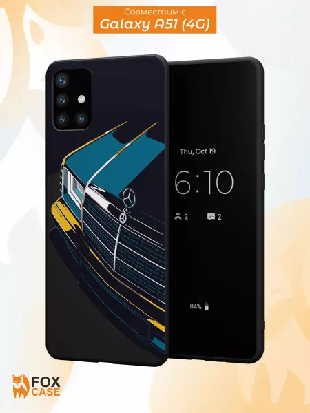 Fox Case Чехол на Samsung А51 4G с принтом Машина