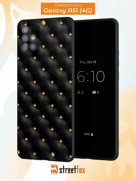 Street Fox Чехол на Samsung А51 4G с принтом кожа