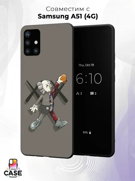 Cover Case Чехол на Samsung A51 4Gс принтом Kaws