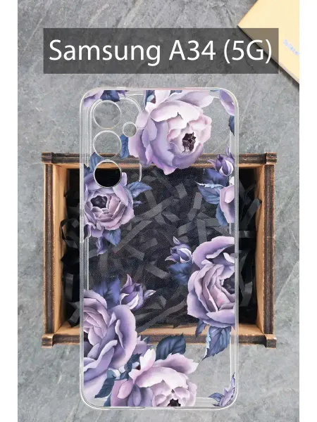 COVERGOOD Силиконовый чехол для Samsung A34 5G с принтом
